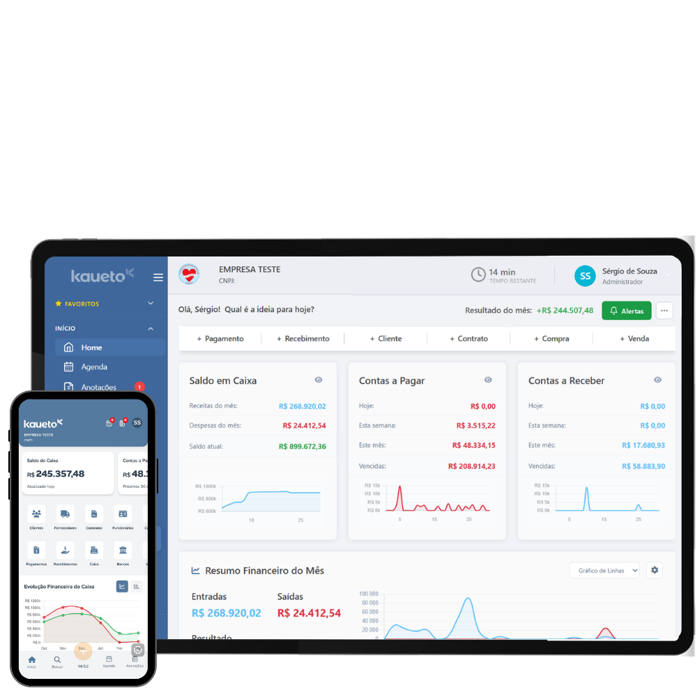 Gdoke — painel financeiro
